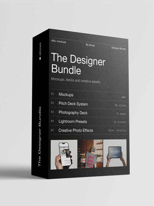 The Designer Bundle: 400+ Mockups, Decks & Creative Assets
